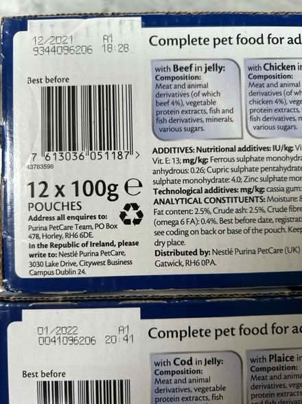 Photo of free Cat food (past date see pics) (W4 Chiswick) #2