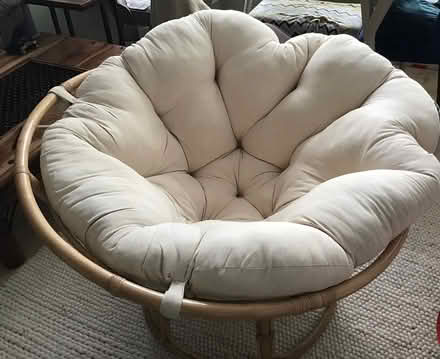 Photo of free Large Papasan bamboo chair (N19 Archway) #1
