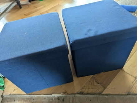 Photo of free 2 storage stools with comfy top (BD21 - Long Lee) #1