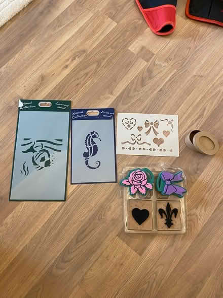 Photo of free Stencils, stamps, paint tester pots, birkdale pr8 (Southport PR8) #1