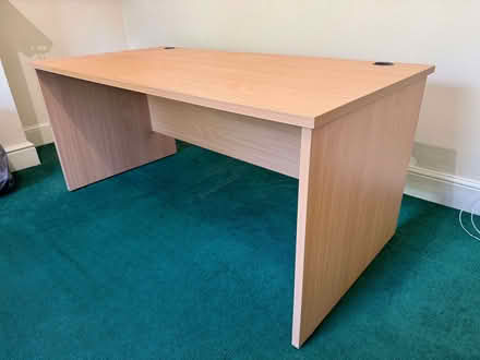 Photo of free Office Desk - Beech - 1600x800 mm (Burnmill Farm LE16) #1