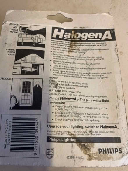 Photo of free 150W 240-250V Halogen A (Loose, Maidstone) #3