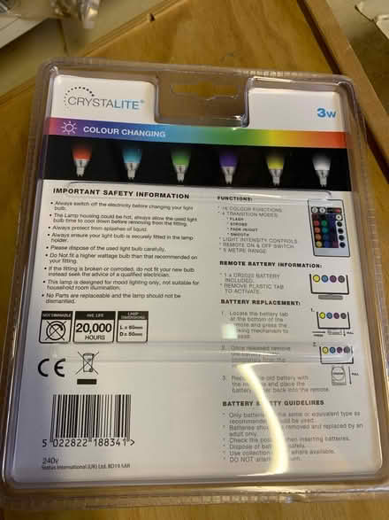 Photo of free 3W LED GU19 colour lamp (Loose, Maidstone) #2