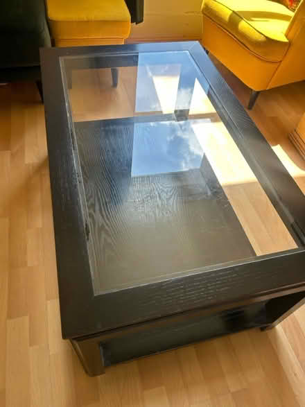 Photo of free Coffee Table, solid ash, glass top (Seven Sisters N15) #2
