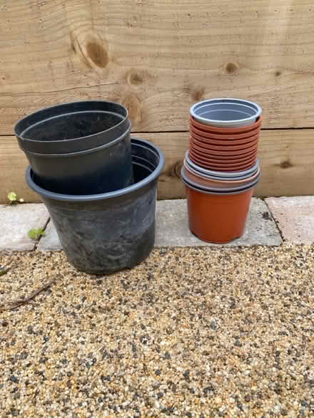 Photo of free 19 plant pots (Peel Hall Wythenshawe M22) #1