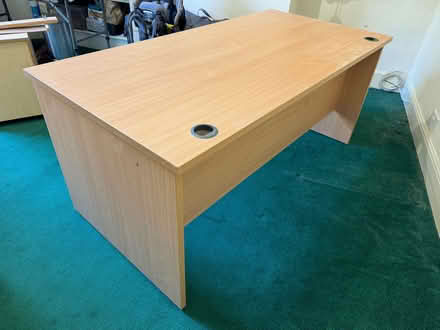 Photo of free Office Desk - Beech - 1600x800 mm (Burnmill Farm LE16) #2
