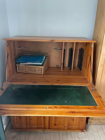 Photo of free Antique pine computer bureau (Cheadle Heath SK3) #2