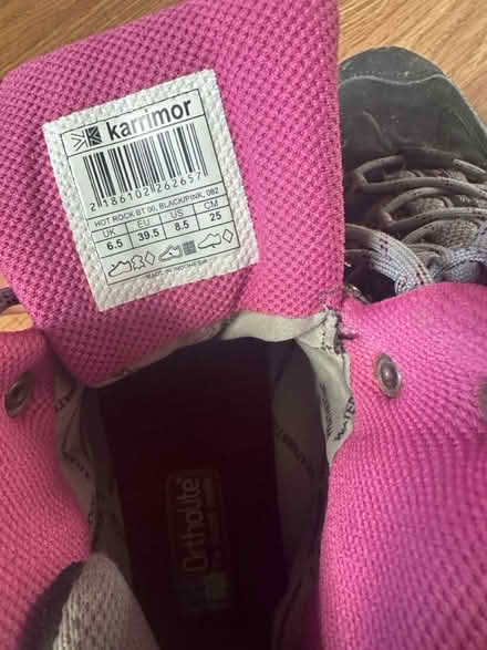 Photo of free Karrimor Ladies Hiking Boots size 6 (Reddish SK5) #4