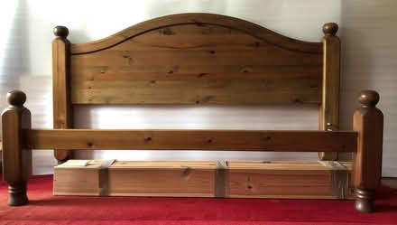 Photo of free Solid Pine Double Bedframe (Liphook) #1