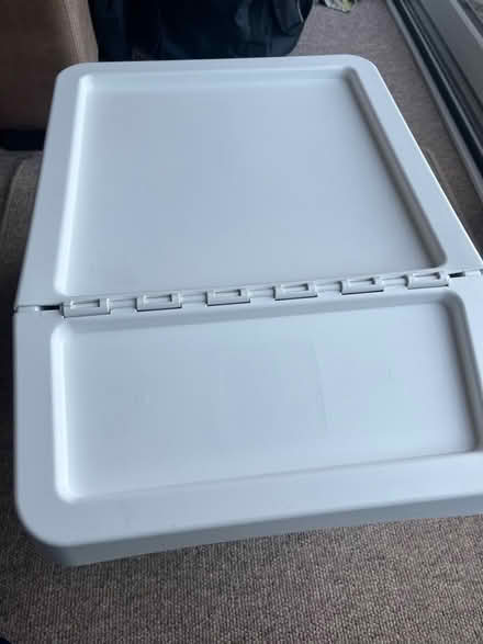 Photo of free Two white IKEA Sortera boxes with lids (Broadwater Down TN2) #1