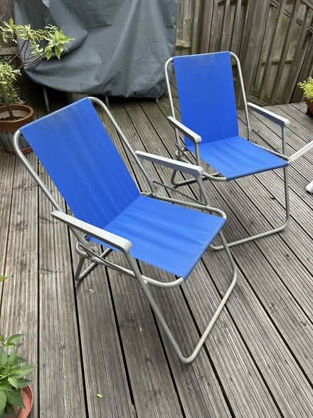 Photo of free 2 Folding Garden Chairs (Farningham DA4) #1