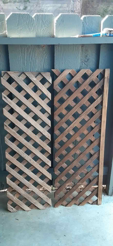 Photo of free Redwood lattice (West San Jose, Mitty HS area) #1