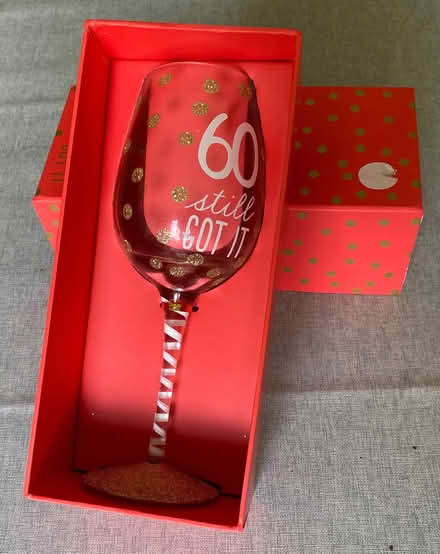 Photo of free Celebration glass - 60th birthday (Fleetville AL1) #2