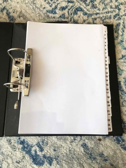 Photo of free A4 File binders with dividers (Longthorpe) #1