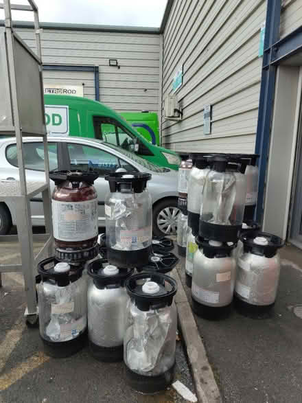Photo of free Plastic kegs for use as planters (L20) #2