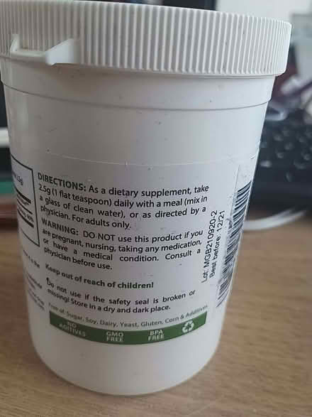 Photo of free Magnesium bisglycinate - supplement (Ashburton CR0) #3