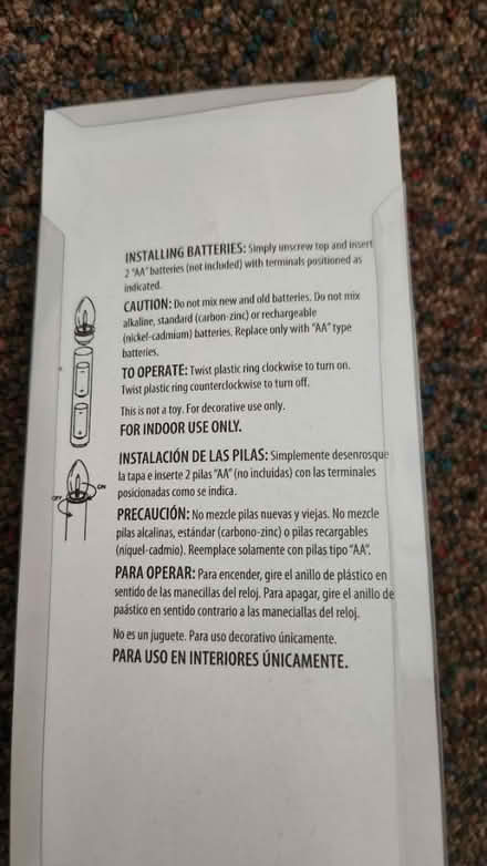 Photo of free Candle lamp (Prospect park south) #2