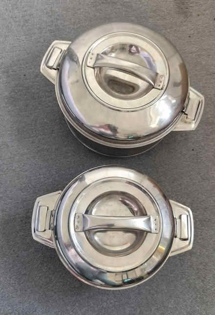 Photo of free Two stainless steel pans (East Acton W12) #1