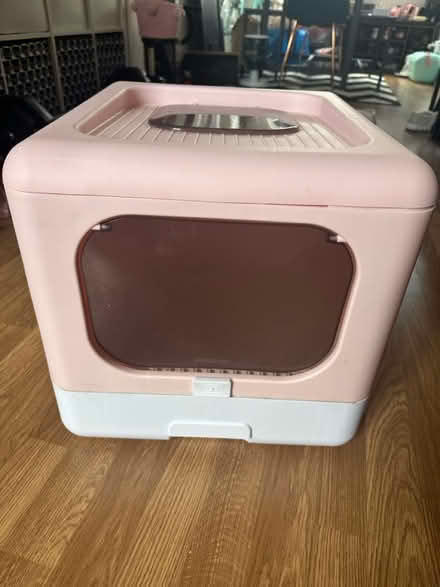 Photo of free Large pink covered cat litter box (Reddish SK5) #2