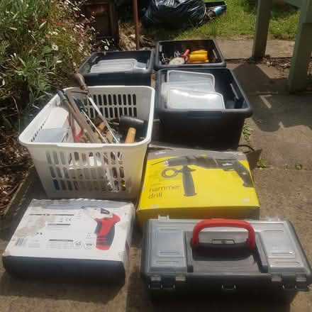 Photo of free Tools-Job lot, hand/power and many different fixings (Middleyard GL10) #1
