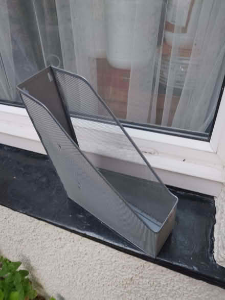 Photo of free 6 metal desk tidy document/folder holders (Wealdstone HA3) #1