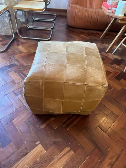 Photo of free Leather ottoman (Nottinghill W10) #1