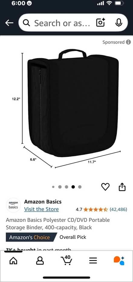 Photo of free DVD:CD Storage Binder (1711 Randall Avenue, Bronx) #1