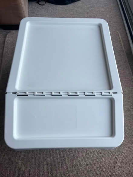 Photo of free Two white IKEA Sortera boxes with lids (Broadwater Down TN2) #2