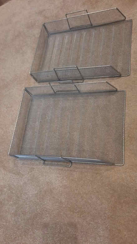 Photo of free Pair of metal paper trays (Leek Wootton CV35) #2
