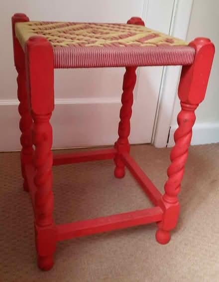 Photo of free Painted red stool (Farlow DY14) #1