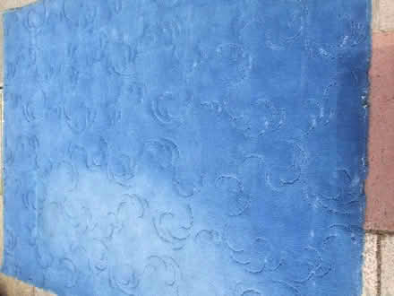 Photo of free Blue sculpted carpet piece (Stretford M32) #1