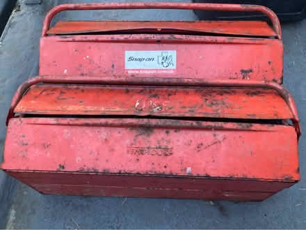 Photo of free 2 x Red Metal Toolboxes (Harpenden AL5) #1