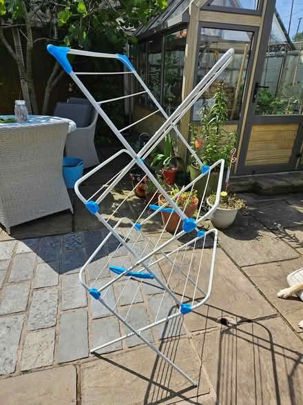 Photo of free White Clothes Airer (Hest Bank.) #2