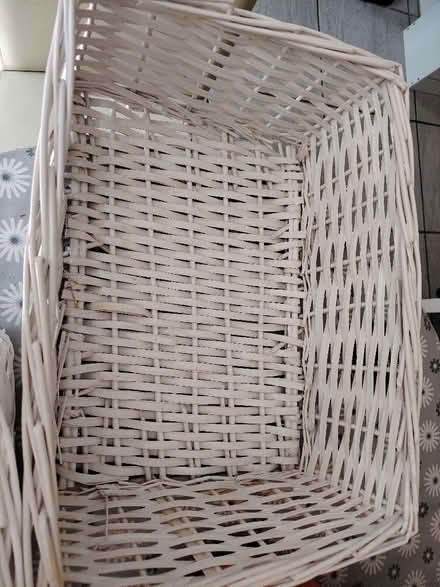 Photo of free 2 white rectangular baskets (Colchester CO3) #3