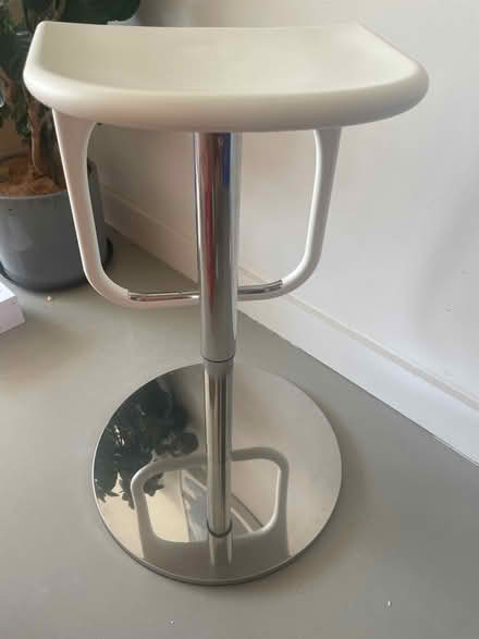Photo of free White ikea swivel barstool (Nr. St Ann’s Well BN3) #3