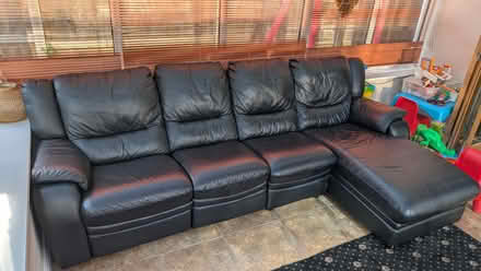 Photo of free Leather 4 seater sofa (M23) #2