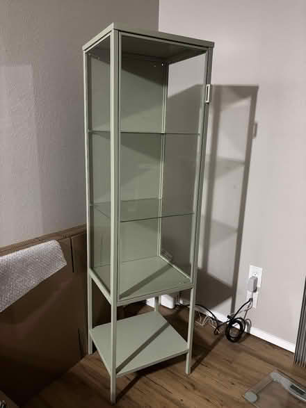 Photo of free Glass-door cabinet, light green (U-District) #2