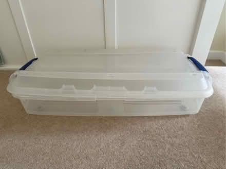 Photo of free 2 large plastic boxes (with lids) (Weston) #2