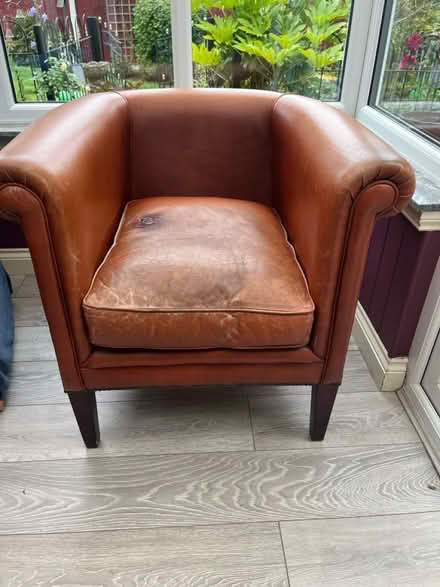 Photo of free Laura Ashley Leather Club Chair (Bessacarr Doncaster DN4) #2