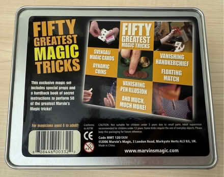 Photo of free Marvin's 50 greatest magic tricks box unused. (Beaconsfield HP9) #2