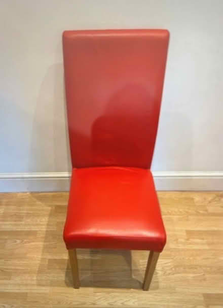 Photo of free Dining Chairs x 8 Leather & Oak (Ickenham) #2