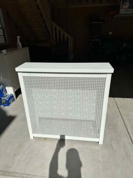 Photo of free 2 Steel white radiator covers (La Grange south of ogden) #1