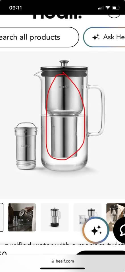 Photo of free Aarke Hopper (ONLY) for water jug (Lewisham SE13) #2