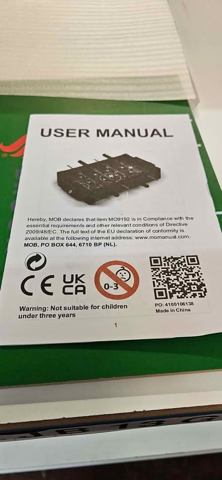 Photo of free Mini football table (Marton Bank FY4) #2