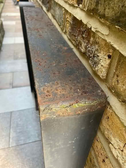 Photo of free 2 x industrial black metal table legs (St Margarets TW1) #3