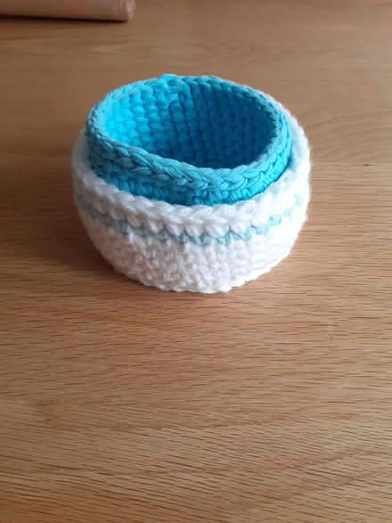Photo of free Crocheted bowls/trinket tubs (Wandsworth Common SW12) #3