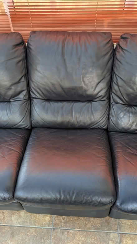 Photo of free Leather 4 seater sofa (M23) #3