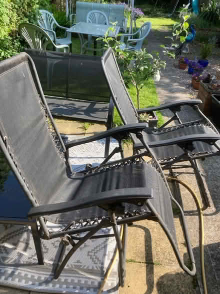 Photo of free Garden recliners x2 (DE248 derby) #1