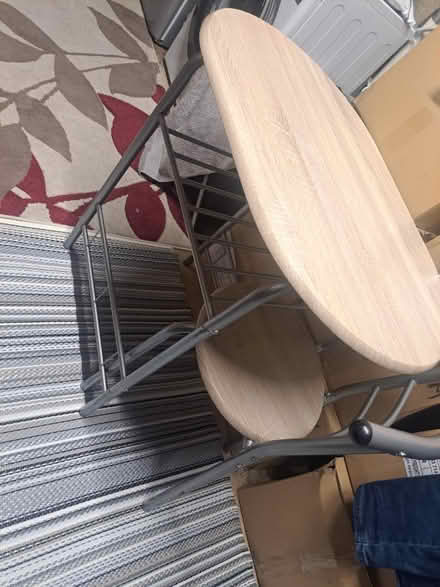 Photo of free Wooden table with chair (Hayes UB4) #2