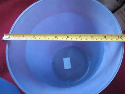 Photo of free 2 x new unused plastic small bins - blue (Canonbury N1) #3